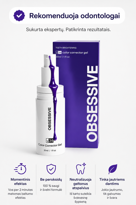 PURPLE V34 – Jūsų švytinčios šypsenos paslaptis